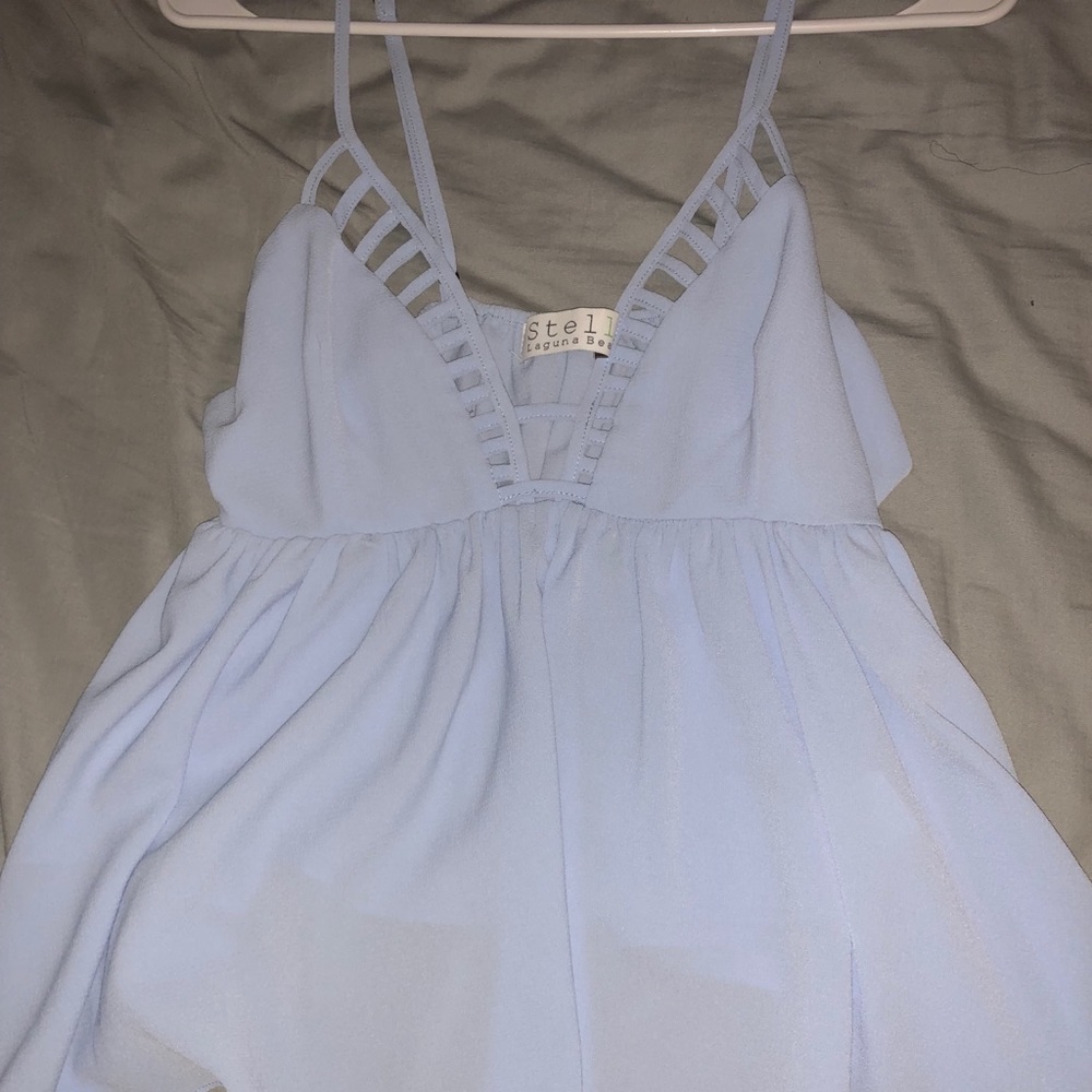 Light blue blouse